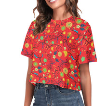 Load image into Gallery viewer, Nipin Blossom Fire Crop Top
