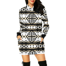 Load image into Gallery viewer, Black Rose Winter Canyon Hoodie Dress
