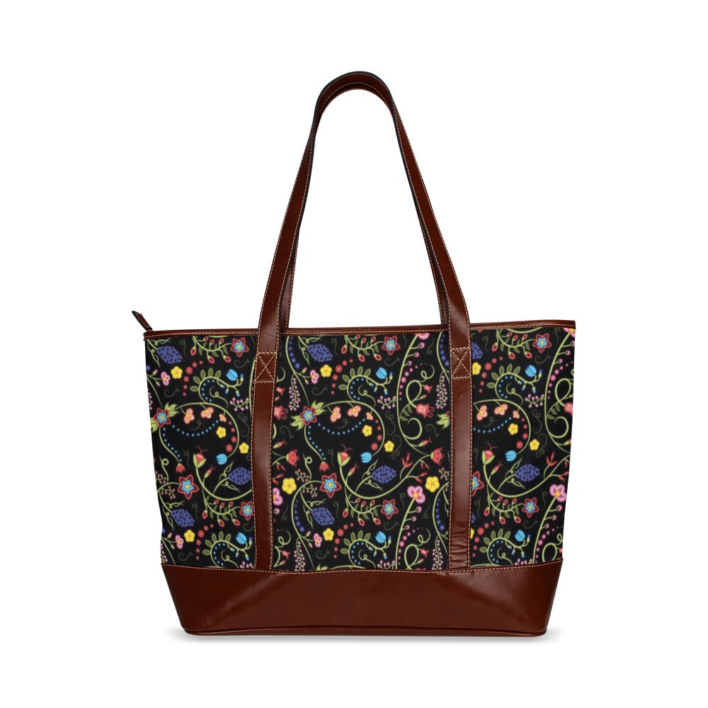 Fresh Fleur Midnight Tote Handbag