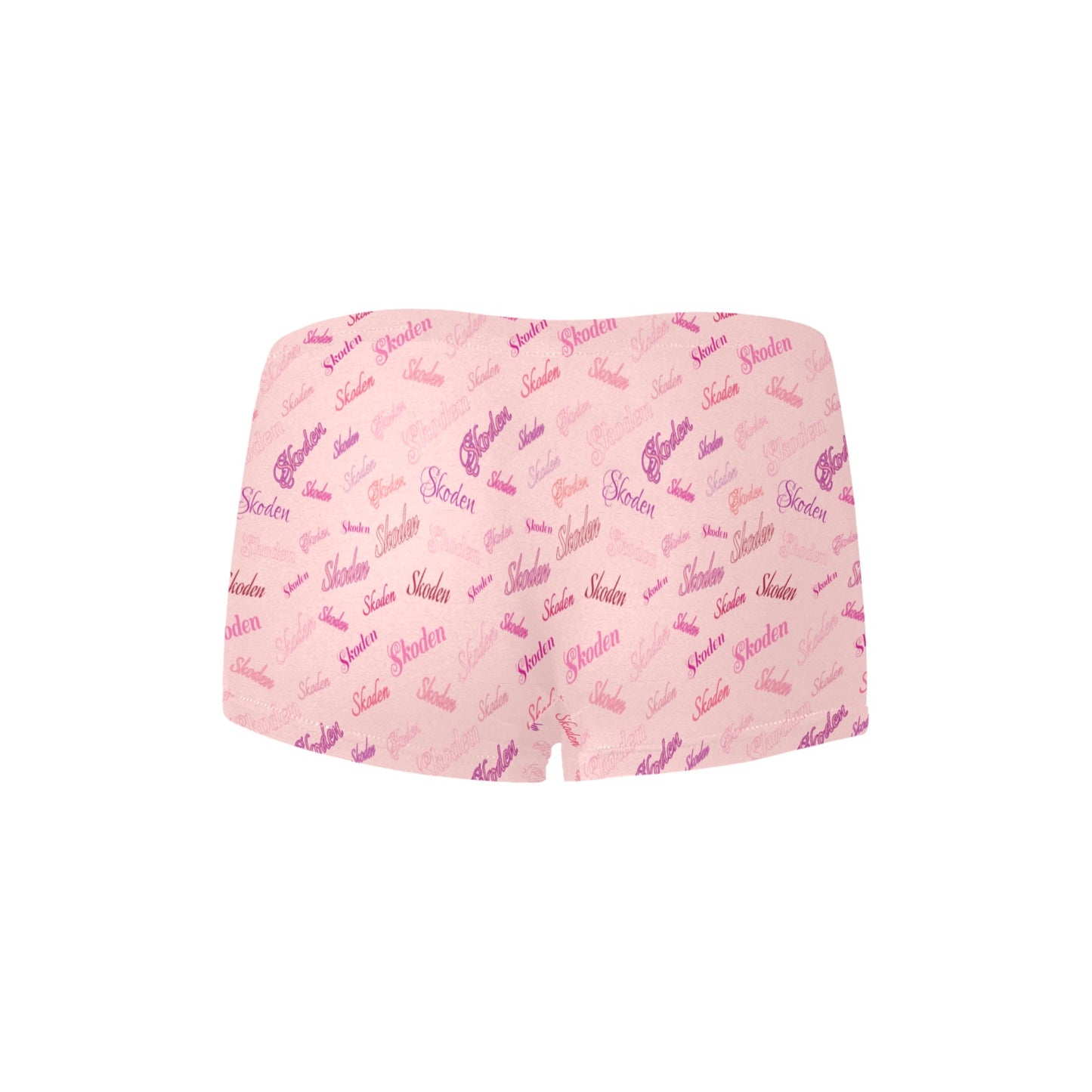 Ladies Skoden Type Undergarment Pink Women's Boyshort Panties (Model L31)