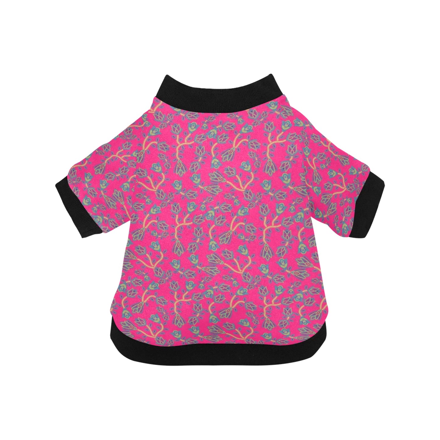 Beaded Lemonade Pet Dog Round Neck Shirt