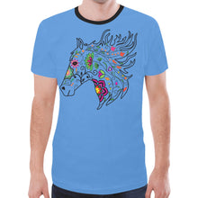 Load image into Gallery viewer, Horse Spirit Guide (BLue) New T-shirt for Men
