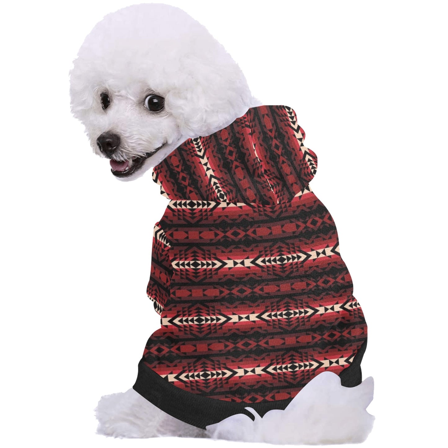 Black Rose Pet Dog Hoodie