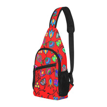 Load image into Gallery viewer, Indigenous Paisley Dahlia Chest Bag
