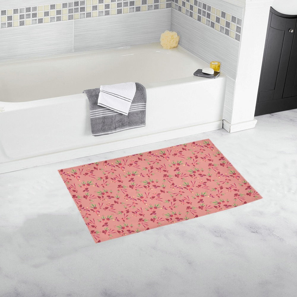 Swift Floral Peach Rouge Remix Bath Rug 16''x 28''