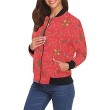 Load image into Gallery viewer, Vine Life Scarlet Bomber Jacket for Women
