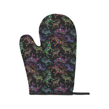 Load image into Gallery viewer, Neon Floral Elks Oven Mitt &amp; Pot Holder
