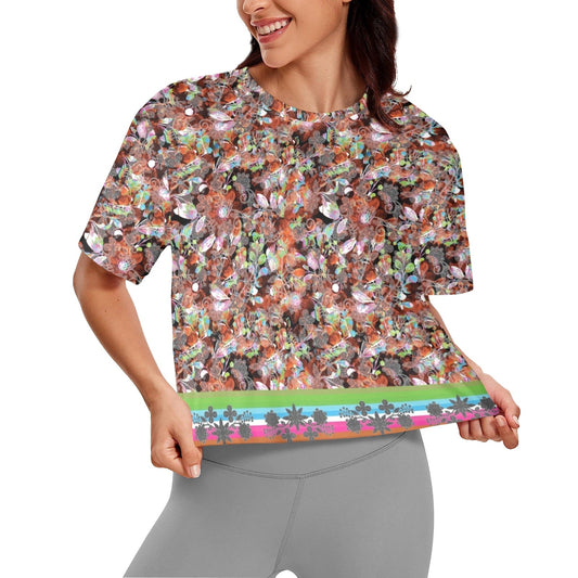 Culture in Nature Orange Crop Top