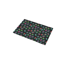 Load image into Gallery viewer, Berry Flowers Black Bath Rug 16&#39;&#39;x 28&#39;&#39;
