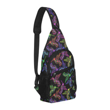 Load image into Gallery viewer, Neon Floral Hummingbirds Chest Bag
