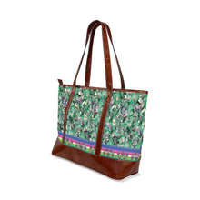 Load image into Gallery viewer, Culture in Nature Green Tote Handbag
