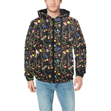 Load image into Gallery viewer, Fresh Fleur Midnight Men&#39;s Padded Hooded Jacket
