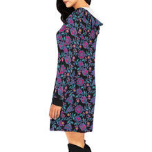 Load image into Gallery viewer, Beaded Nouveau Coal Hoodie Dress
