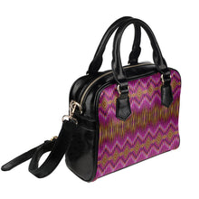 Load image into Gallery viewer, Fire Feather Pink Shoulder Handbag
