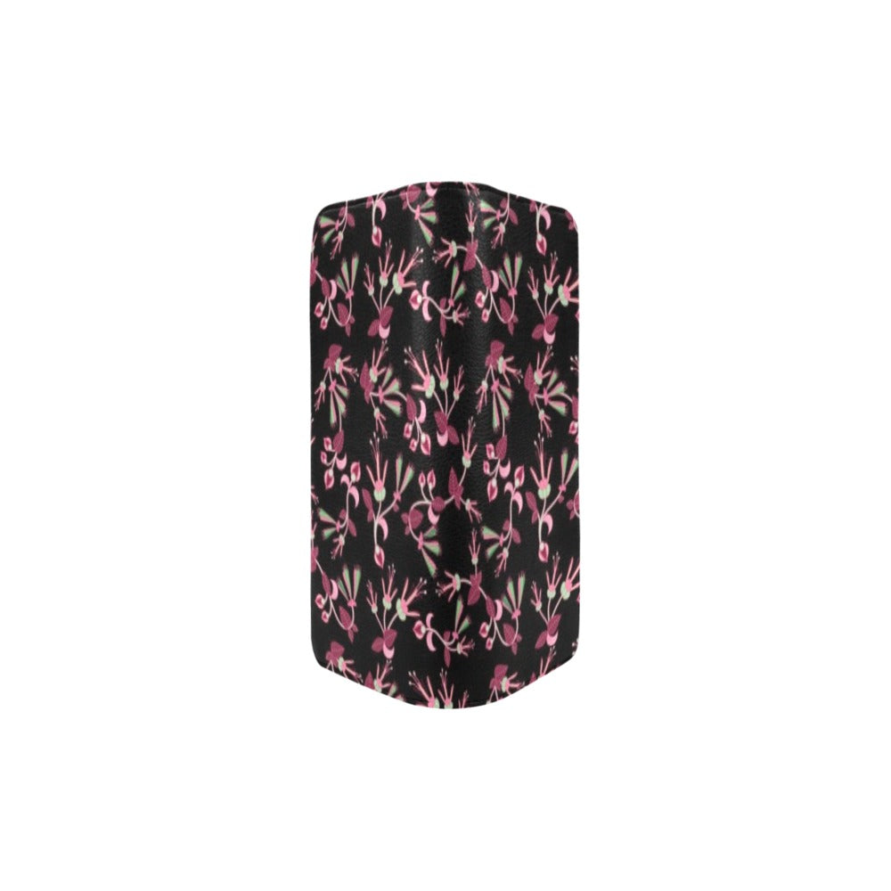 Floral Green Black Clutch
