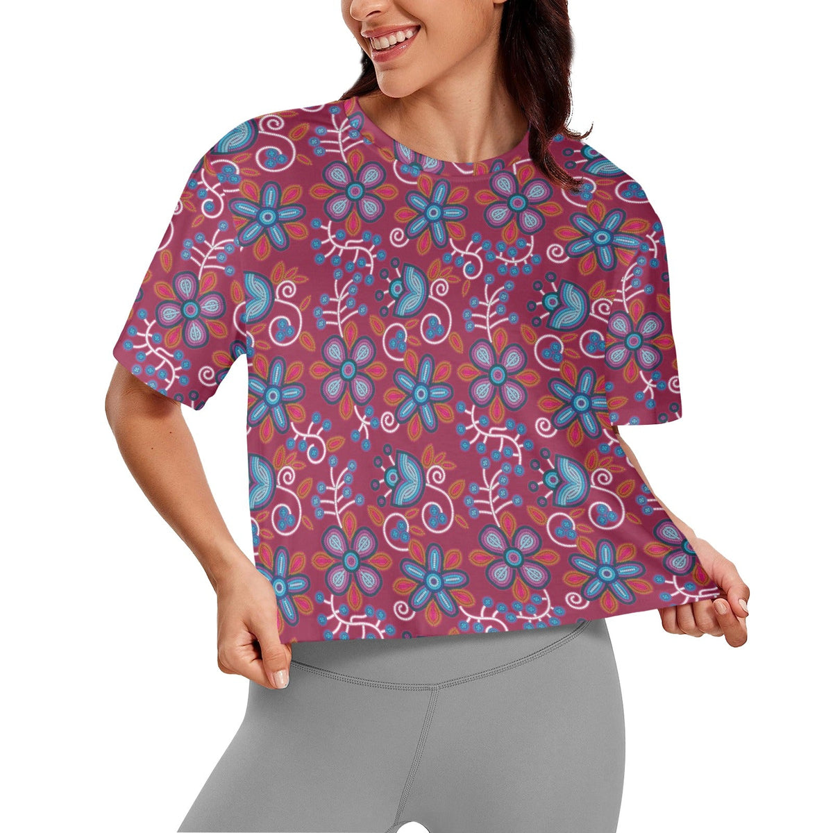 Cardinal Garden Crop Top
