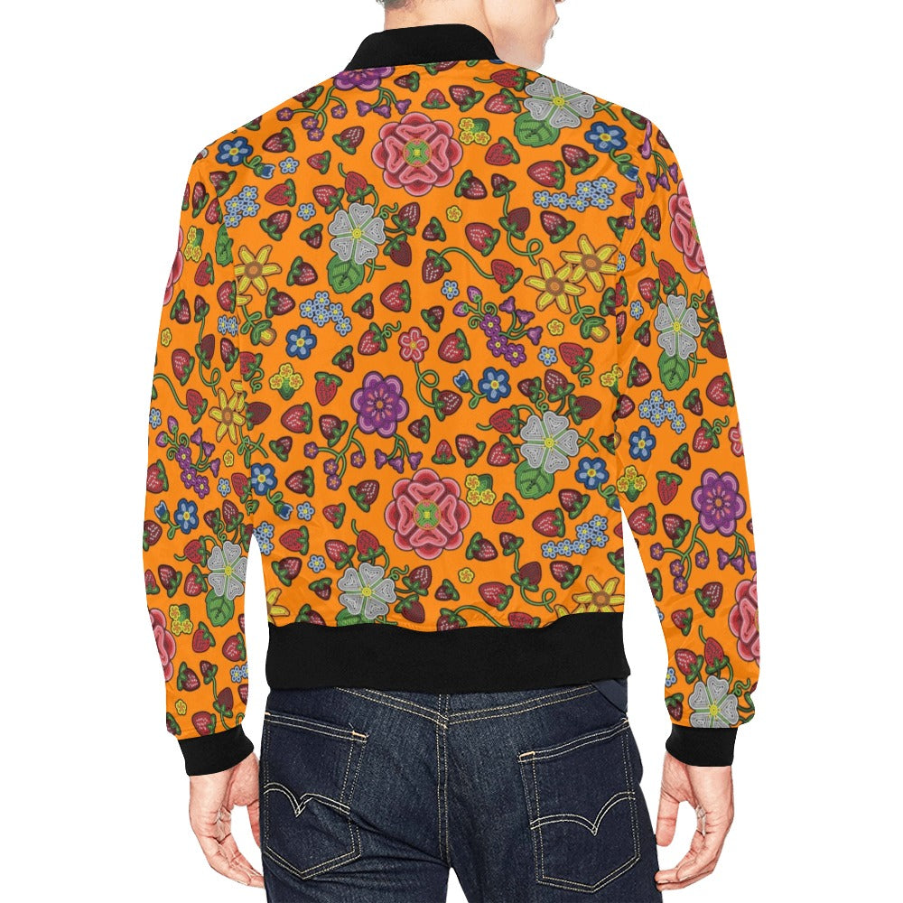 Berry Pop Carrot Bomber Jacket for Men