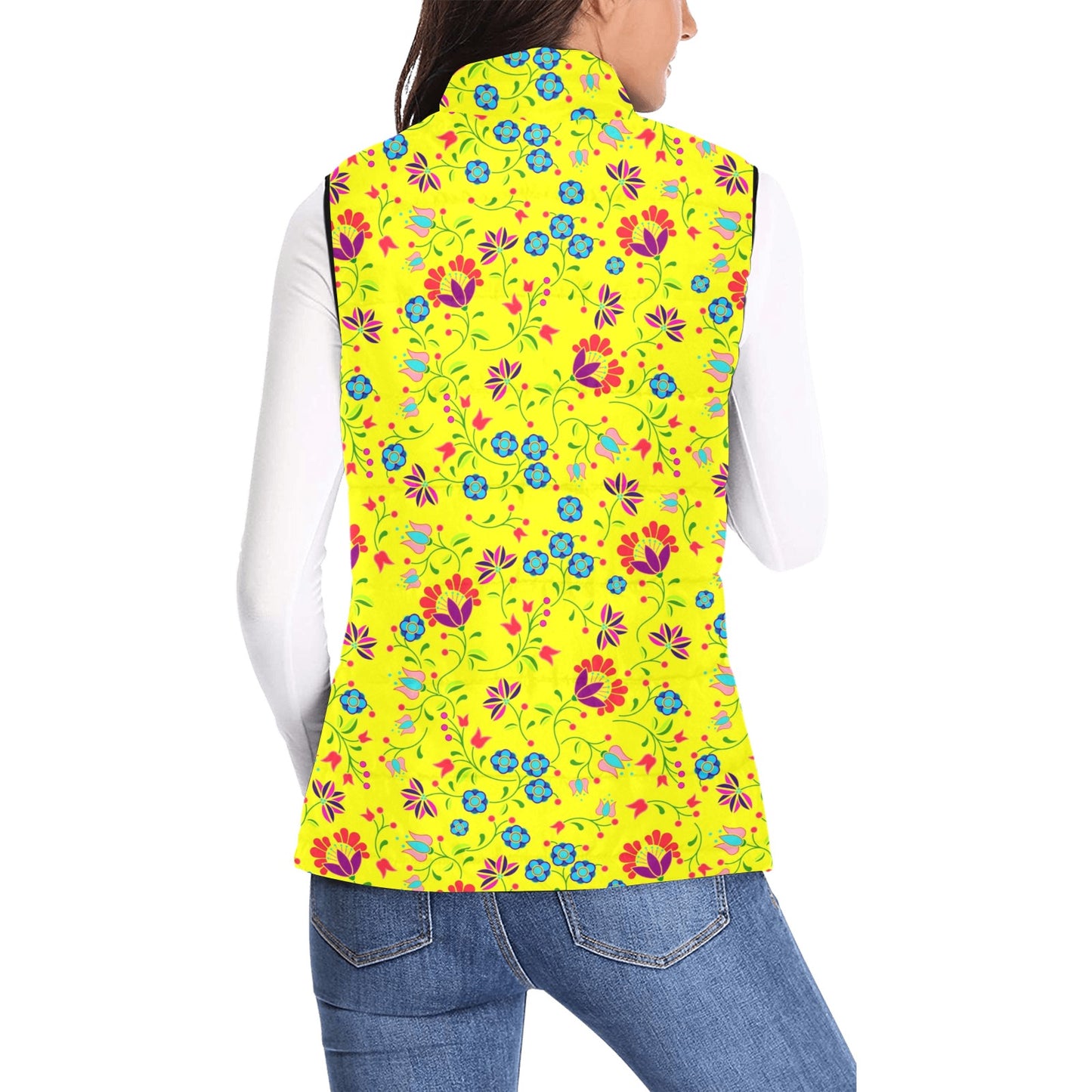 Fleur Indigine Mais Women's Padded Vest Jacket