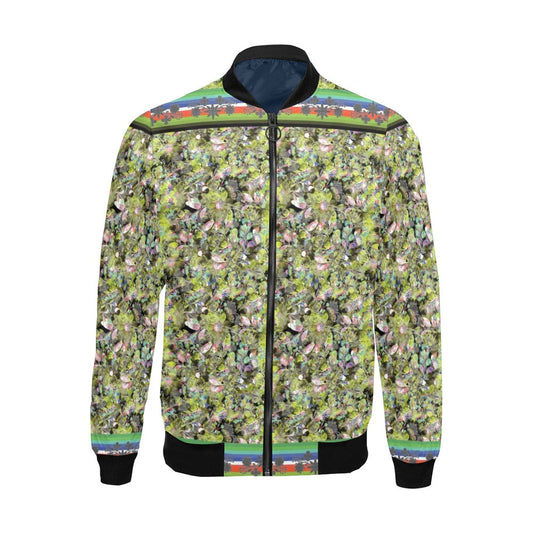Culture in Nature Green Leaf Bomber Jacket