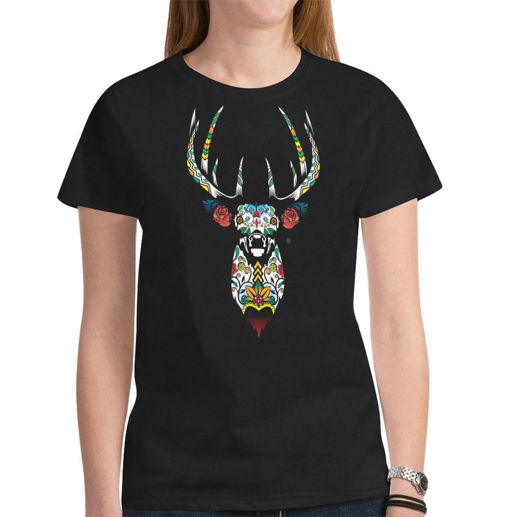 Elk Spirit Guide (Black) New T-shirt for Women