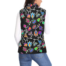 Load image into Gallery viewer, Indigenous Paisley Black Women&#39;s Padded Vest Jacket
