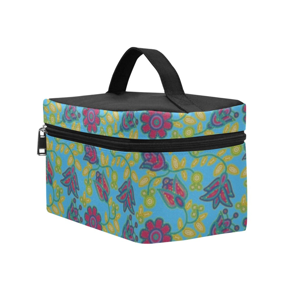 Beaded Nouveau Lime Cosmetic Bag