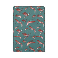 Load image into Gallery viewer, Red Swift Turquoise Women&#39;s Trifold Wallet
