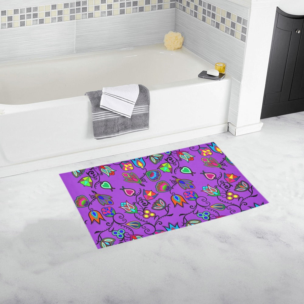 Indigenous Paisley Dark Orchid Bath Rug 16''x 28''