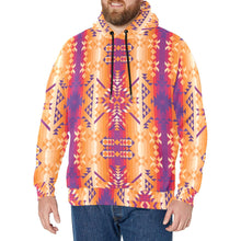 Load image into Gallery viewer, Desert Geo Men&#39;s Long Sleeve Fleece Hoodie
