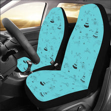 Load image into Gallery viewer, Ledger Dabbles Torquoise Car Seat Covers (Set of 2)
