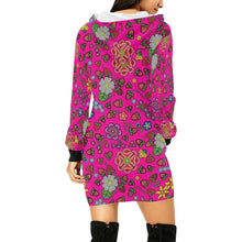 Load image into Gallery viewer, Berry Pop Blush Hoodie Dress
