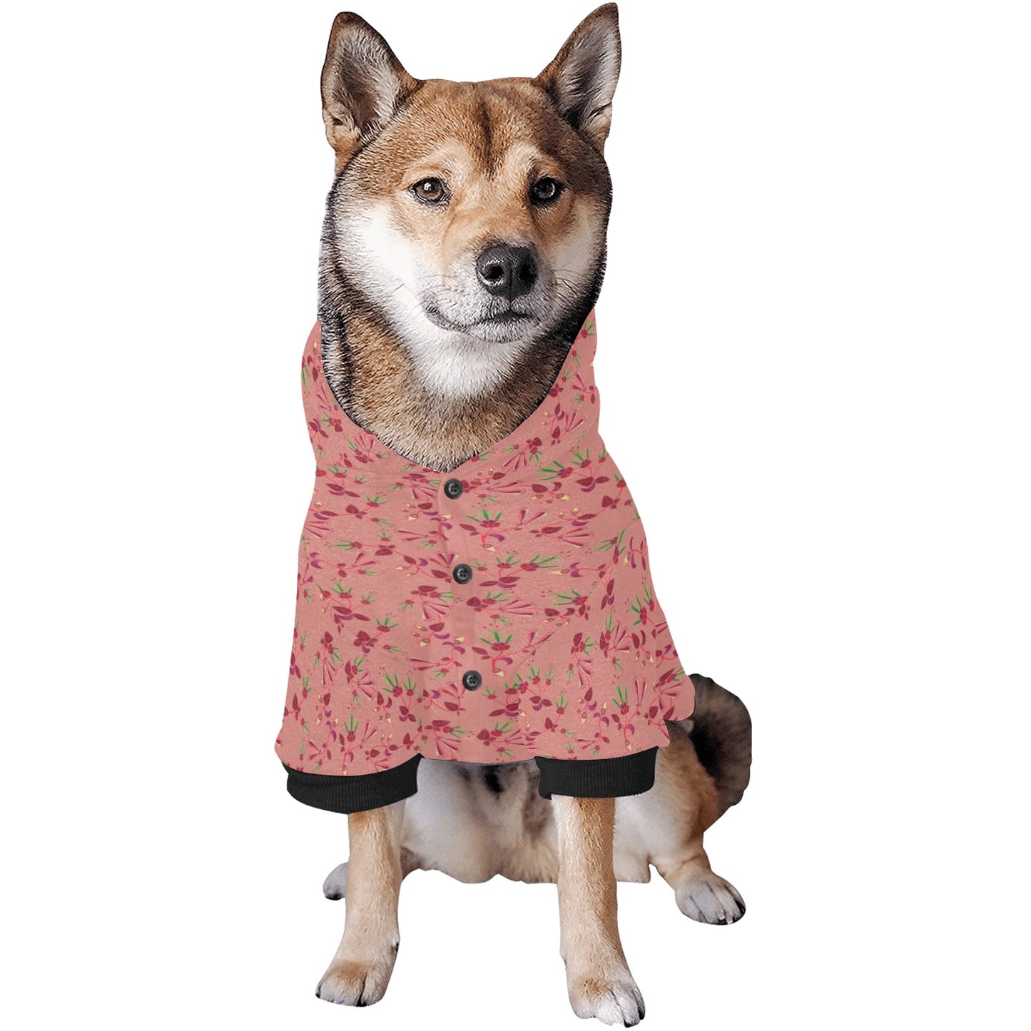 Swift Floral Peach Rouge Remix Pet Dog Hoodie