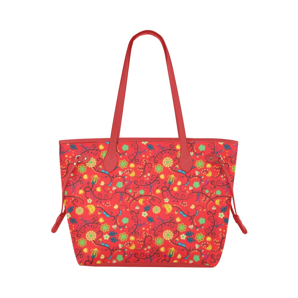 Nipin Blossom Fire Clover Canvas Tote Bag