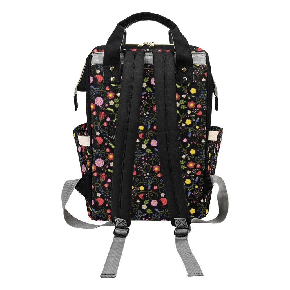 Nipin Blossom Midnight Multi-Function Diaper Backpack/Diaper Bag