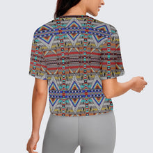 Load image into Gallery viewer, Medicine Blessing Grey Crop Top
