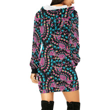 Load image into Gallery viewer, Hawk Feathers Heat Map Hoodie Dress
