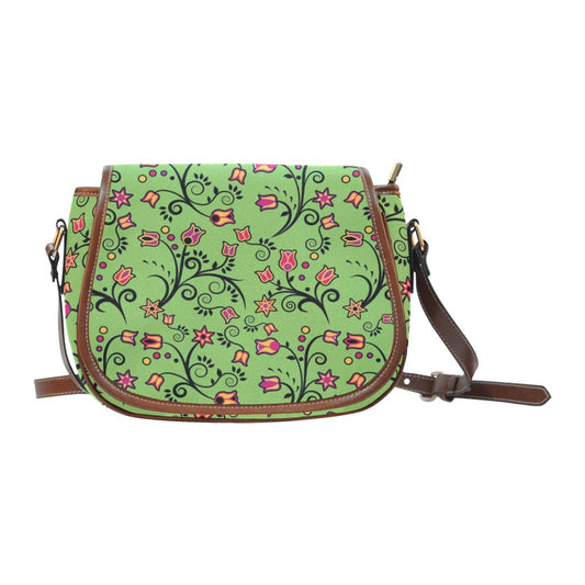 LightGreen Yellow Star Saddle Bag