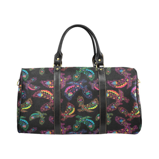 Neon Floral Eagles New Waterproof Travel Bag/Small