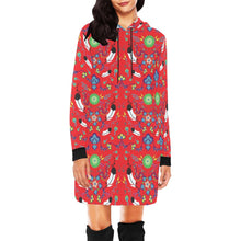 Load image into Gallery viewer, New Growth Vermillion Hoodie Dress
