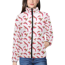 Load image into Gallery viewer, Red Swift Colourful Women&#39;s Stand Collar Padded Jacket
