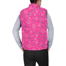 Load image into Gallery viewer, Berry Picking Pink Men&#39;s Padded Vest Jacket
