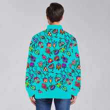 Load image into Gallery viewer, Indigenous Paisley Sky Zippered Collared Lightweight Jacket
