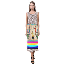 Load image into Gallery viewer, Kinship Ties Phaedra Sleeveless Open Fork Long Dress
