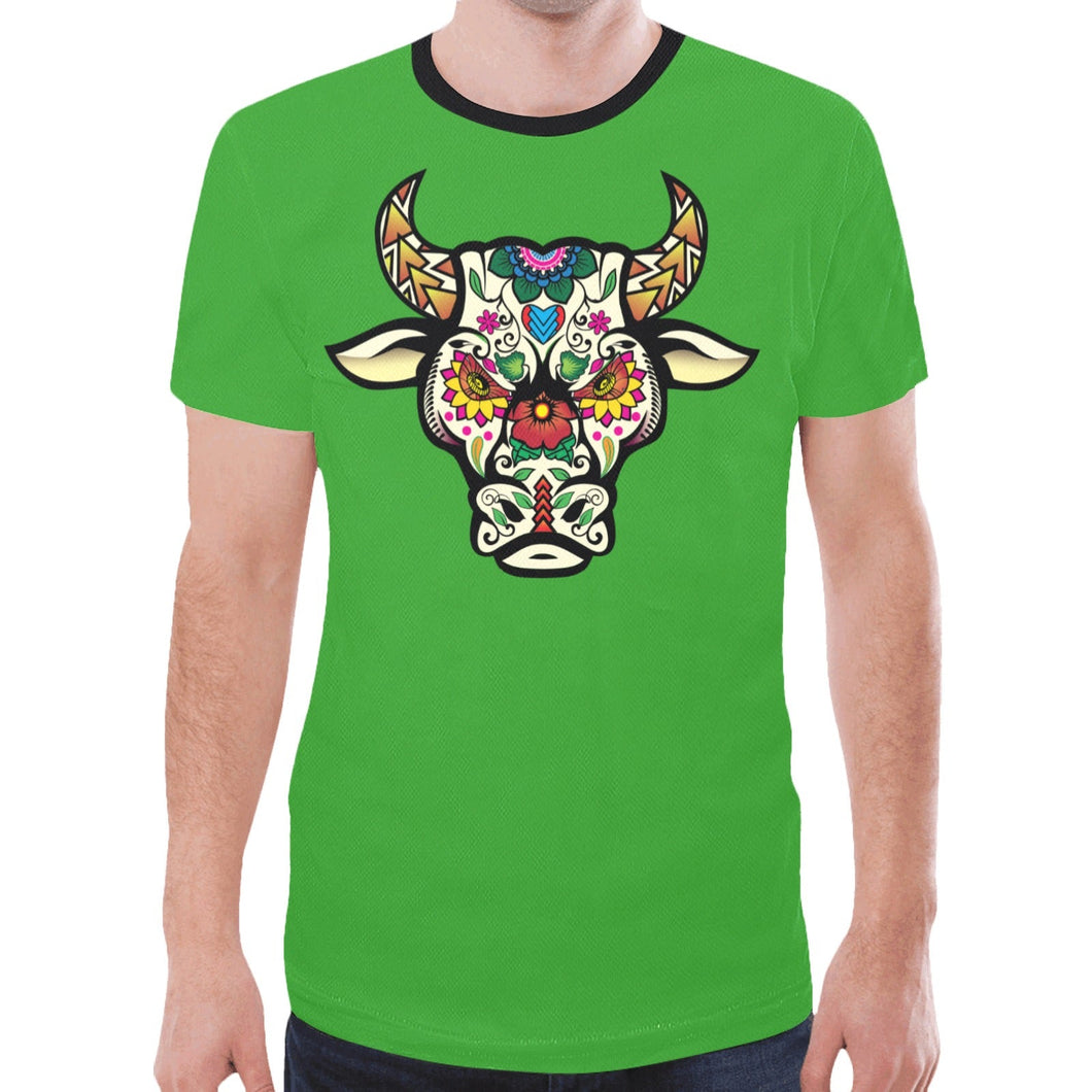 Bull Spirit Guide (Green) New T-shirt for Men