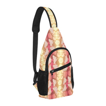 Load image into Gallery viewer, Butterfly and Roses on Geometric Chest Bag
