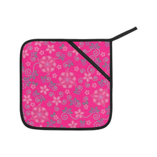 Load image into Gallery viewer, Berry Picking Pink Oven Mitt &amp; Pot Holder
