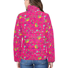 Load image into Gallery viewer, Fleur Indigine Rouge Women&#39;s Stand Collar Padded Jacket
