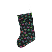 Load image into Gallery viewer, Berry Flowers Black Christmas Stocking
