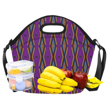 Load image into Gallery viewer, Diamond in the Bluff Purple Neoprene Lunch Bag/Large
