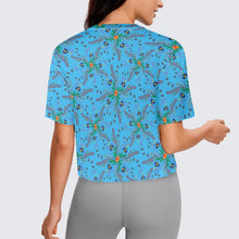 Load image into Gallery viewer, Willow Bee Sapphire Crop Top
